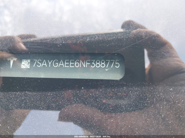 Продажа на аукционе авто 2022 Tesla Model Y Long Range Dual Motor All-wheel Drive, vin: 7SAYGAEE6NF388775, номер лота: 44945834
