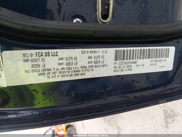 Aukcja sprzedaży 2016 Chrysler 300 300s, vin: 2C3CCAGG2GH208887, numer aukcji: 44945894