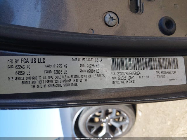 2C3CDZBG4FH736934 Dodge Challenger Sxt Plus