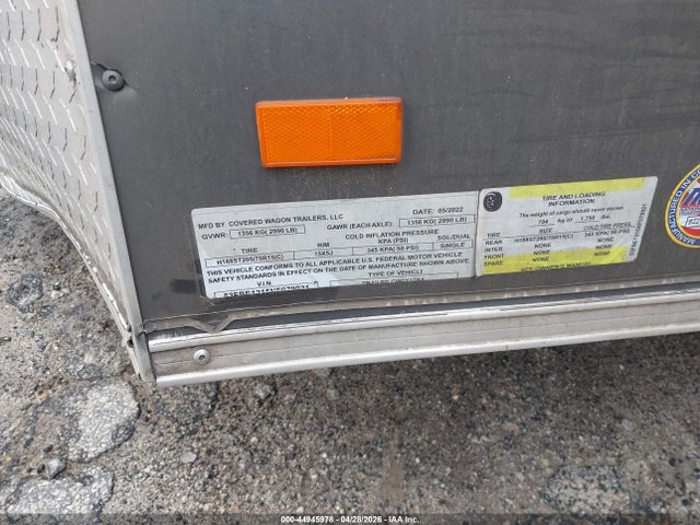 44945978 :رقم المزاد ، 53FBE1215NF079921 vin ، 2022 Ford Covered مزاد بيع
