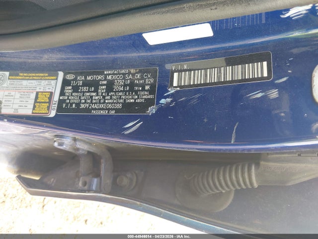 Aukcja sprzedaży 2019 Kia Forte Lxs, vin: 3KPF24ADXKE060388, numer aukcji: 44946014