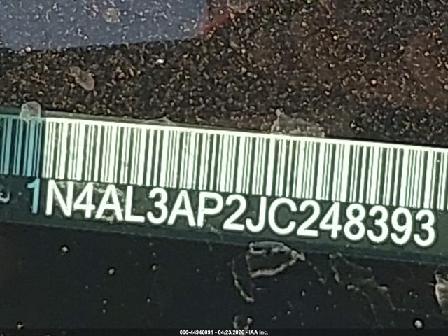 Aukcja sprzedaży 2018 Nissan Altima 2.5 Sr, vin: 1N4AL3AP2JC248393, numer aukcji: 44946091