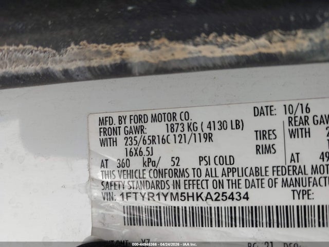 Ford Transit-250 2017 1FTYR1YM5HKA25434 Image 9