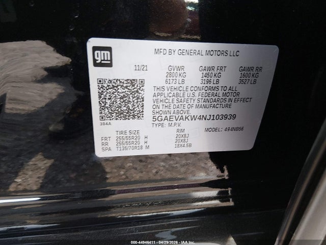 Buick Enclave Awd Essence 2022 5GAEVAKW4NJ103939 Image 9