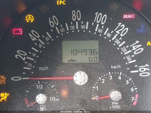 44946562 :رقم المزاد ، 3VWCD21Y94M305207 vin ، 2004 Volkswagen New Beetle Gls 1.8t مزاد بيع