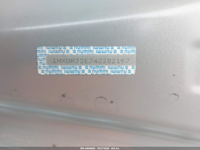 Продажа на аукционе авто 2004 Toyota Corolla Le, vin: 1NXBR32E74Z202157, номер лота: 44946662