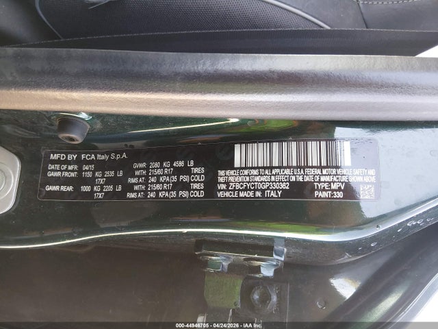 Fiat 500x Trekking 2016 ZFBCFYCT0GP330362 Image 9