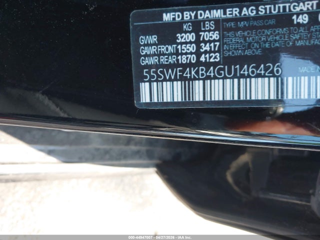 Aukcja sprzedaży 2019 Mercedes-benz E-class E 300, vin: WDDZF4KB1KA514387, numer aukcji: 44947007