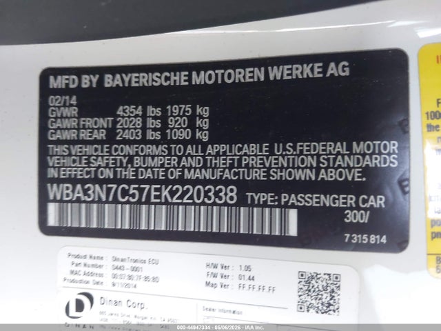 WBA3N7C57EK220338 BMW 428i