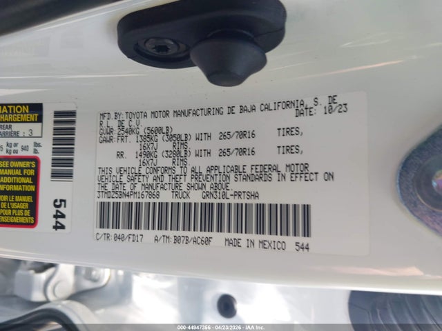 3TMDZ5BN4PM167868 Toyota Tacoma Trd Off Road