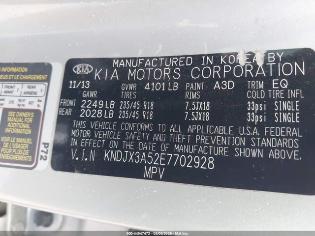 Продажа на аукционе авто 2014 Kia Soul !, vin: KNDJX3A52E7702928, номер лота: 44947472