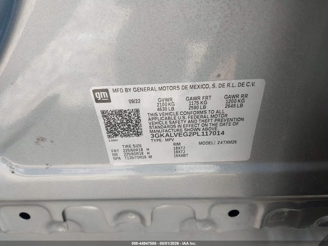 44947588 :رقم المزاد ، 3GKALVEG2PL117014 vin ، 2023 Gmc Terrain Awd Slt مزاد بيع