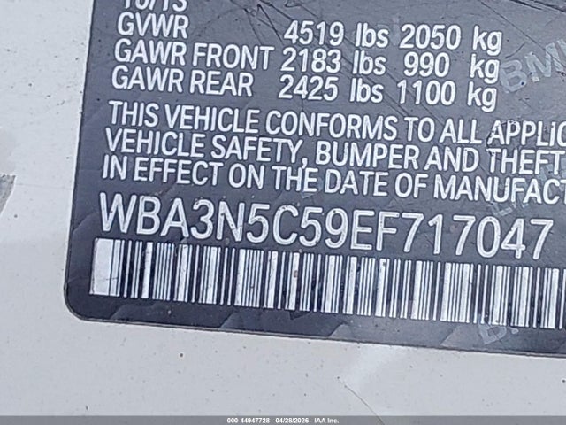 2014 Bmw 428i Xdrive მანქანა იყიდება აუქციონზე, vin: WBA3N5C59EF717047, აუქციონის ნომერი: 44947728