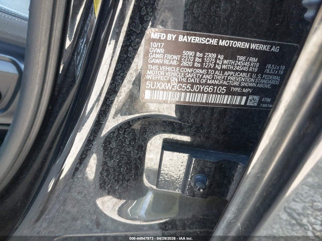 5UXXW3C55J0Y66105 BMW X4 Xdrive28i