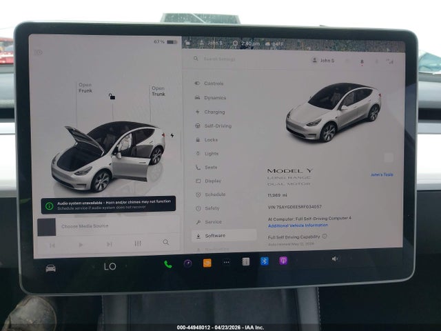 Продаж на аукціоні авто 2024 Tesla Model Y Long Range Dual Motor All-wheel Drive, vin: 7SAYGDEE5RF034057, номер лоту: 44948012