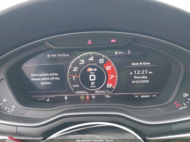 2018 Audi S5 3.0t Premium Plus მანქანა იყიდება აუქციონზე, vin: WAUC4CF54JA058014, აუქციონის ნომერი: 44948246