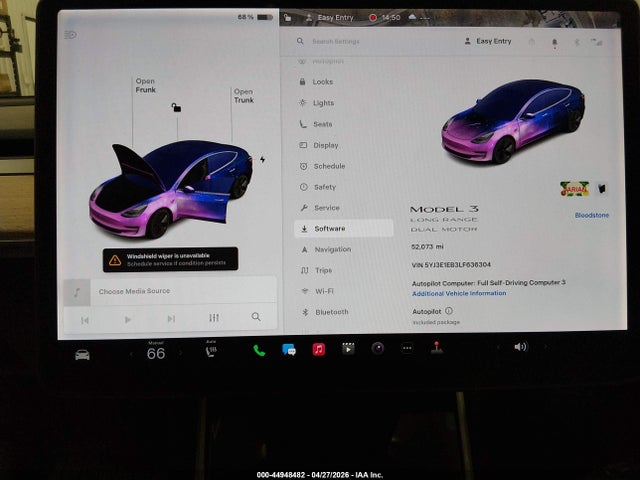 2020 Tesla Model 3 Long Range Dual Motor All-wheel Drive მანქანა იყიდება აუქციონზე, vin: 5YJ3E1EB3LF636304, აუქციონის ნომერი: 44948482