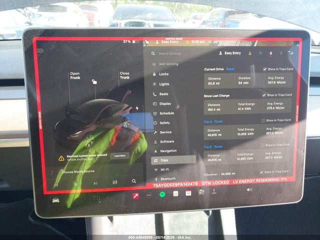 2023 Tesla Model Y Awd/long Range Dual Motor All-wheel Drive მანქანა იყიდება აუქციონზე, vin: 7SAYGDEE9PA142479, აუქციონის ნომერი: 44948590