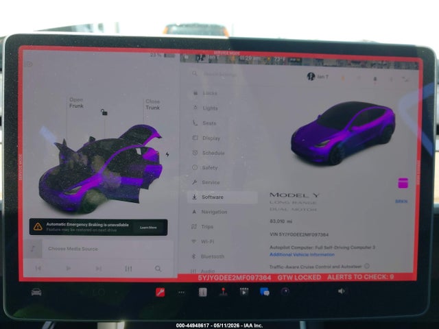 Aukcja sprzedaży 2021 Tesla Model Y Long Range Dual Motor All-wheel Drive, vin: 5YJYGDEE2MF097364, numer aukcji: 44948617