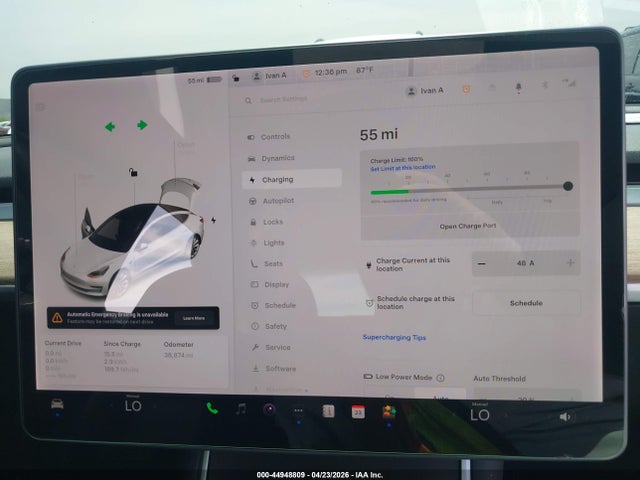 44948809 :رقم المزاد ، 5YJ3E1EB5JF134391 vin ، 2018 Tesla Model 3 Long Range/performance مزاد بيع