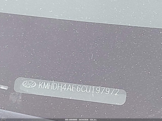 44948869 :رقم المزاد ، KMHDH4AE6CU197972 vin ، 2012 Hyundai Elantra Gls (ulsan Plant) مزاد بيع