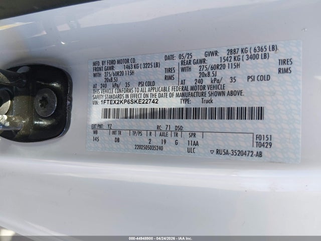 Ford F-150 Stx 2025 1FTEX2KP6SKE22742 Image 9