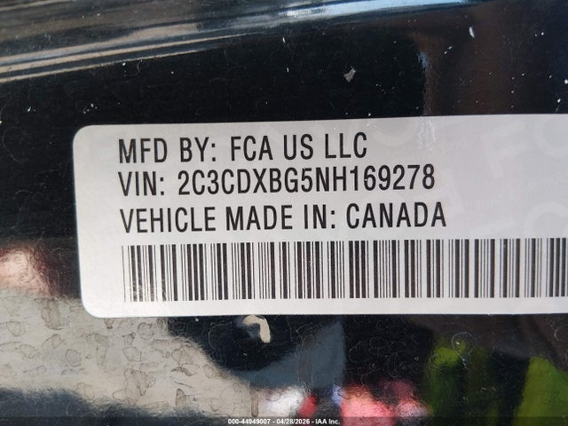 Dodge Charger Sxt Rwd 2022 2C3CDXBG5NH169278 Image 9