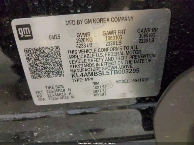 KL4AMBSL5TB003295 Buick Encore Gx Preferred Fwd