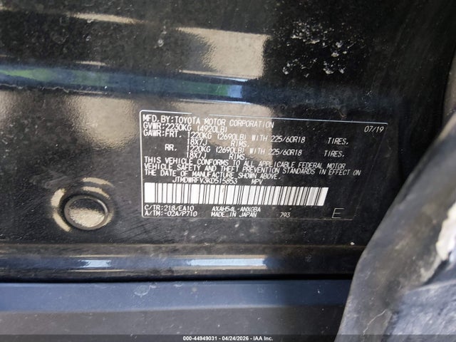 JTMDWRFV3KD515853 Toyota Rav4 Hybrid Limited