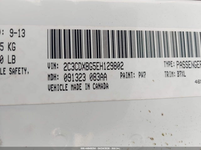 Продаж на аукціоні авто 2014 Dodge Charger Se, vin: 2C3CDXBG5EH129802, номер лоту: 44949254