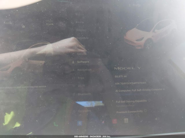 Aukcja sprzedaży 2023 Tesla Model Y Rwd, vin: 7SAYGDED4PF979411, numer aukcji: 44949265