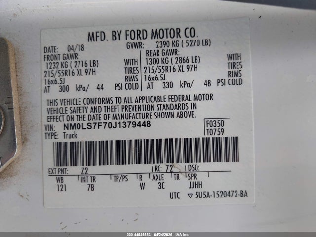 Ford Transit Connect Xlt 2018 NM0LS7F70J1379448 Image 9