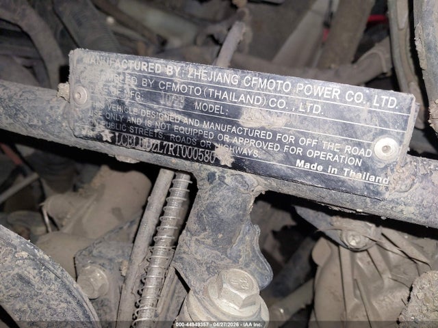 Продаж на аукціоні авто 2024 Cf Moto Cforce 600, vin: LCELDUZL7RT000580, номер лоту: 44949357