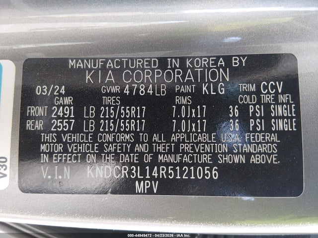 KIA Niro Ev Wind 2024 KNDCR3L14R5121056 Image 9