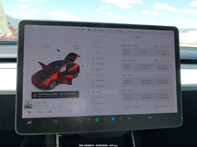 2020 Tesla Model Y Long Range Dual Motor All-wheel Drive მანქანა იყიდება აუქციონზე, vin: 5YJYGDEE2LF018192, აუქციონის ნომერი: 44949619