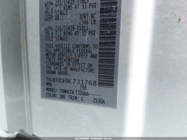 44949660 :رقم المزاد ، 5N1BT3CB3RC731768 vin ، 2024 Nissan Rogue Sl Intelligent Awd مزاد بيع