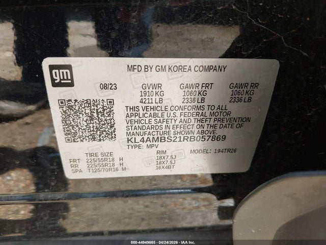 Продажа на аукционе авто 2024 Buick Encore Gx Preferred Fwd, vin: KL4AMBS21RB057869, номер лота: 44949665
