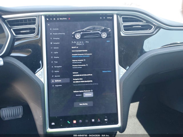 Aukcja sprzedaży 2015 Tesla Model S 70d/85d/p85d, vin: 5YJSA1S26FF094616, numer aukcji: 44949765