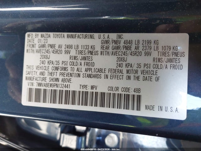 2023 Mazda Cx-50 2.5 S Premium Plus მანქანა იყიდება აუქციონზე, vin: 7MMVABEM9PN132441, აუქციონის ნომერი: 44949818