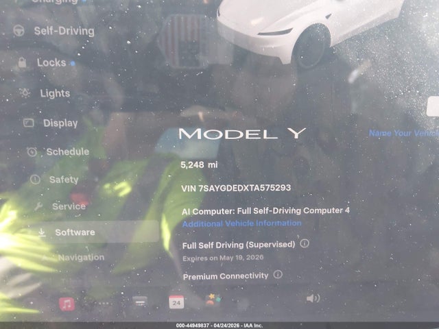 44949837 :رقم المزاد ، 7SAYGDEDXTA575293 vin ، 2026 Tesla Model Y Premium Rear-wheel Drive/standard Rear-wheel Drive مزاد بيع