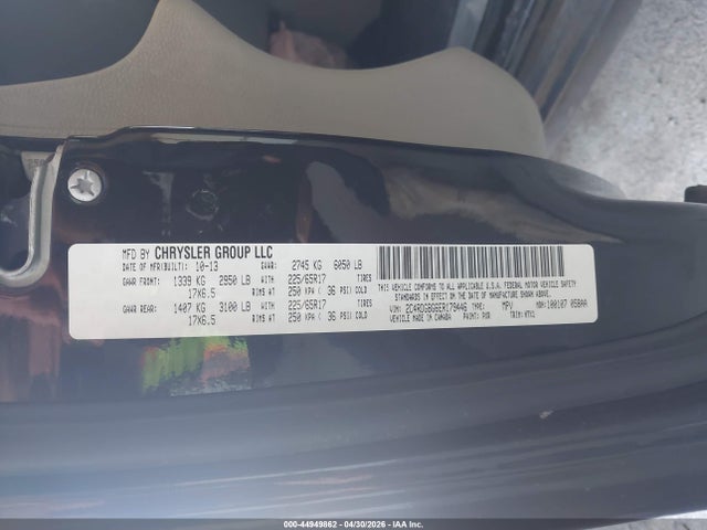 Dodge Grand Caravan Se 2014 2C4RDGBG6ER179446 Image 9