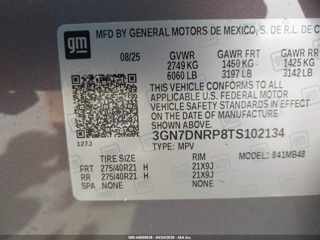 Chevrolet Equinox Ev Lt 2 2026 3GN7DNRP8TS102134 Image 9
