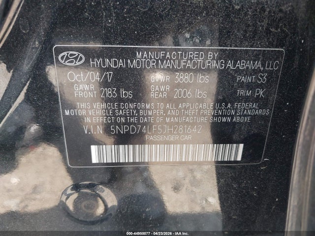 Продажа на аукционе авто 2018 Hyundai Elantra Se, vin: 5NPD74LF5JH281642, номер лота: 44950077