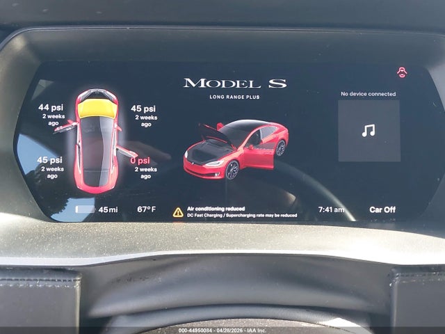 44950084 :رقم المزاد ، 5YJSA1E25LF413981 vin ، 2020 Tesla Model S Long Range Dual Motor All-wheel Drive/long Range Plus Dual Motor All-wheel Drive مزاد بيع