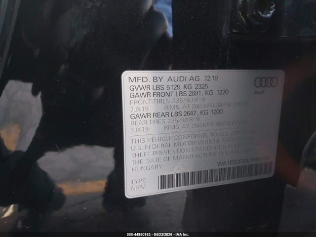 WA1EECF30L1060184 Audi Q3 Premium Plus 45 Tfsi S Line Quattro Tiptronic