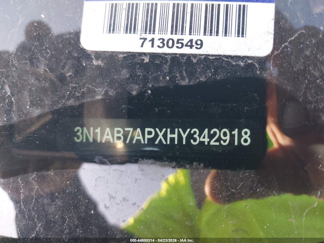 Aukcja sprzedaży 2017 Nissan Sentra Sv, vin: 3N1AB7APXHY342918, numer aukcji: 44950314