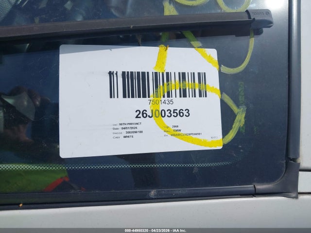 Aukcja sprzedaży 2008 Bmw 328xi, vin: WBAWC33528PD08591, numer aukcji: 44950320