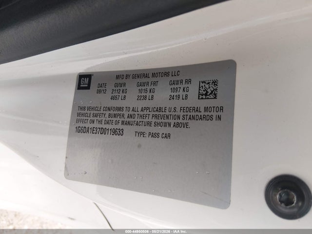 2013 Cadillac Cts Standard მანქანა იყიდება აუქციონზე, vin: 1G6DA1E37D0119633, აუქციონის ნომერი: 44950506
