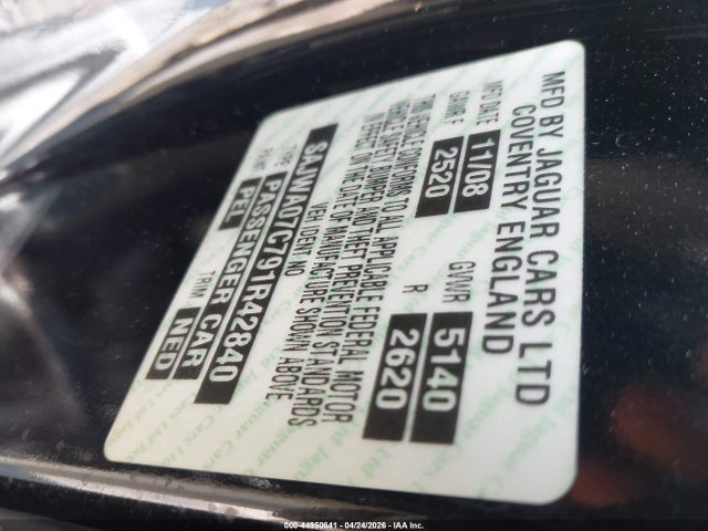 44950641 :رقم المزاد ، SAJWA07C791R42840 vin ، 2009 Jaguar Xf Supercharged مزاد بيع