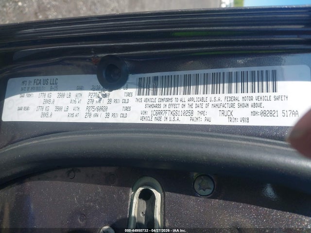 Auction sale of the 2016 Ram 1500 Express, vin: 1C6RR7FTXGS110258, lot number: 44950732